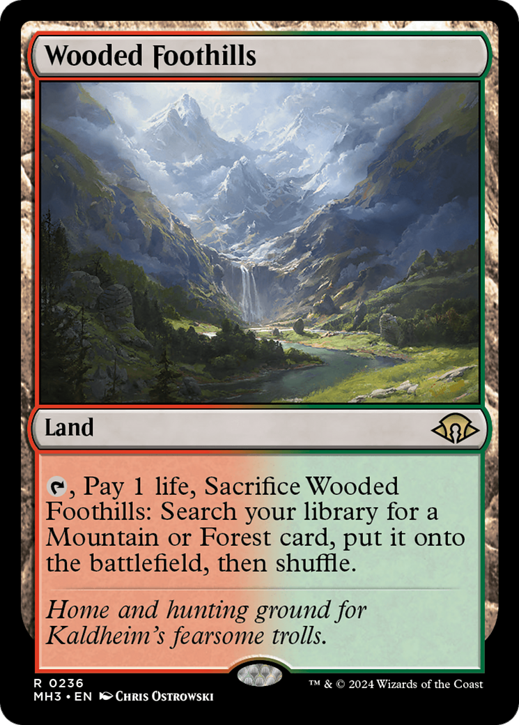 Image of Wooded Foothills (MH3-236) - Modern Horizons 3 Foil