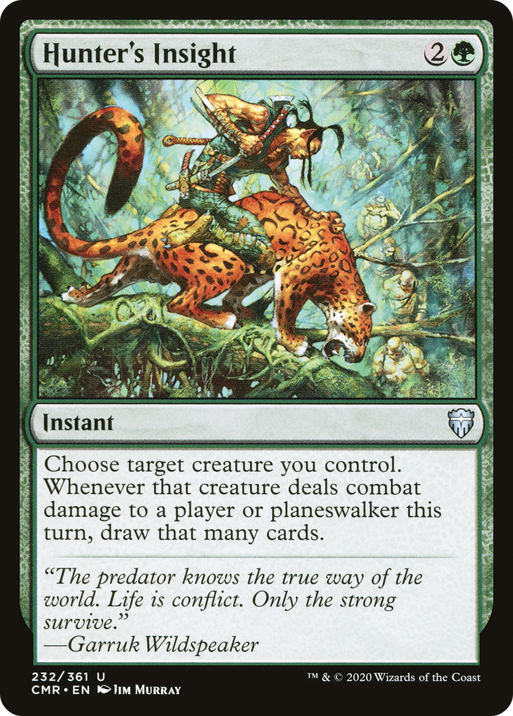 Image of Hunter's Insight (CMR-232) - Commander Legends Foil