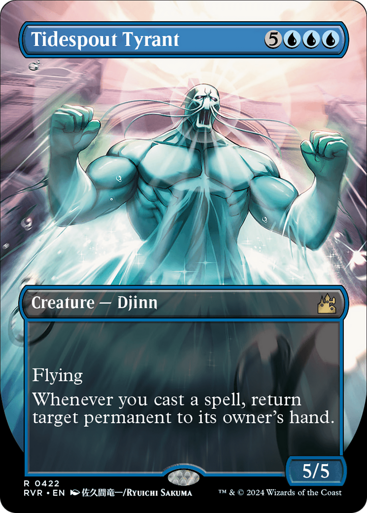 Image of Tidespout Tyrant (Anime Borderless) (RVR-422) - Ravnica Remastered (Borderless) Foil