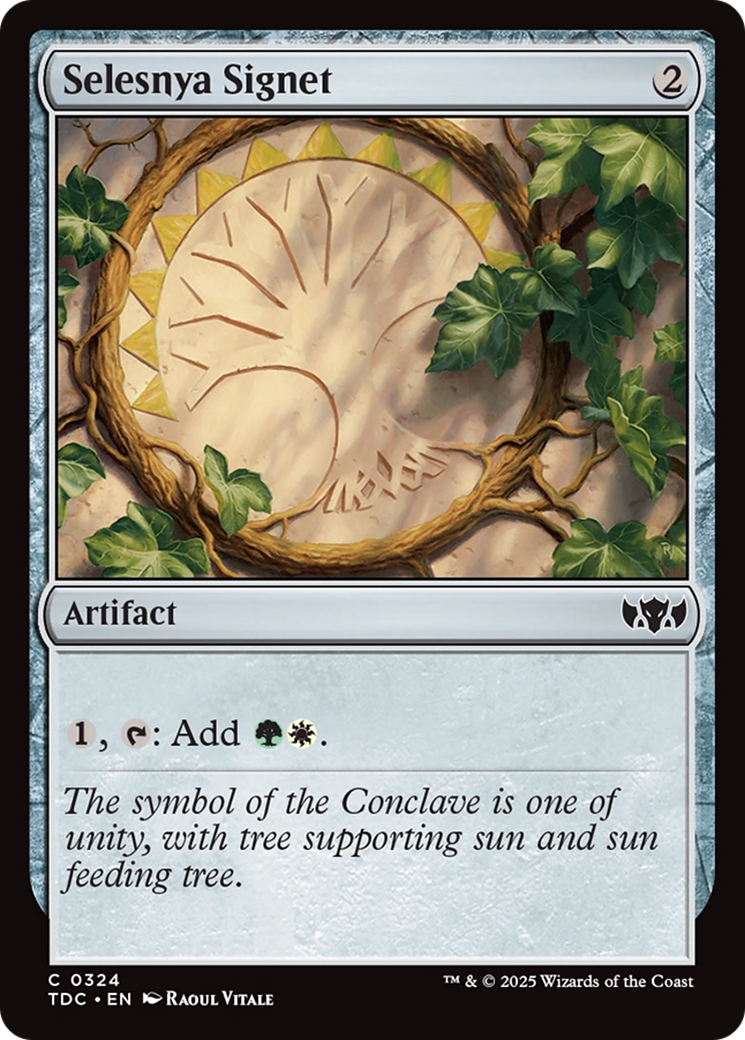 Image of Selesnya Signet (TDC-324) - Commander: Tarkir: Dragonstorm