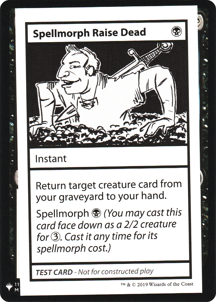 Image of Spellmorph Raise Dead (CMB1-) - Mystery Booster Playtest Cards 2019
