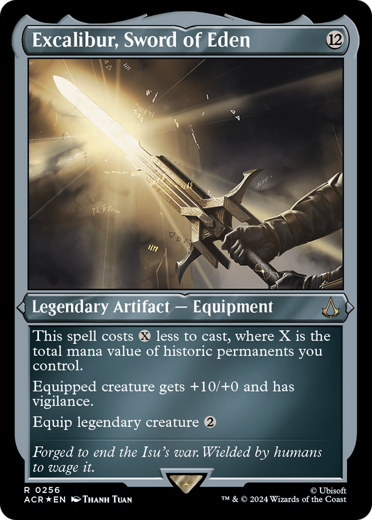 Image of Excalibur, Sword of Eden (ACR-256) - Assassin's Creed Etched Foil
