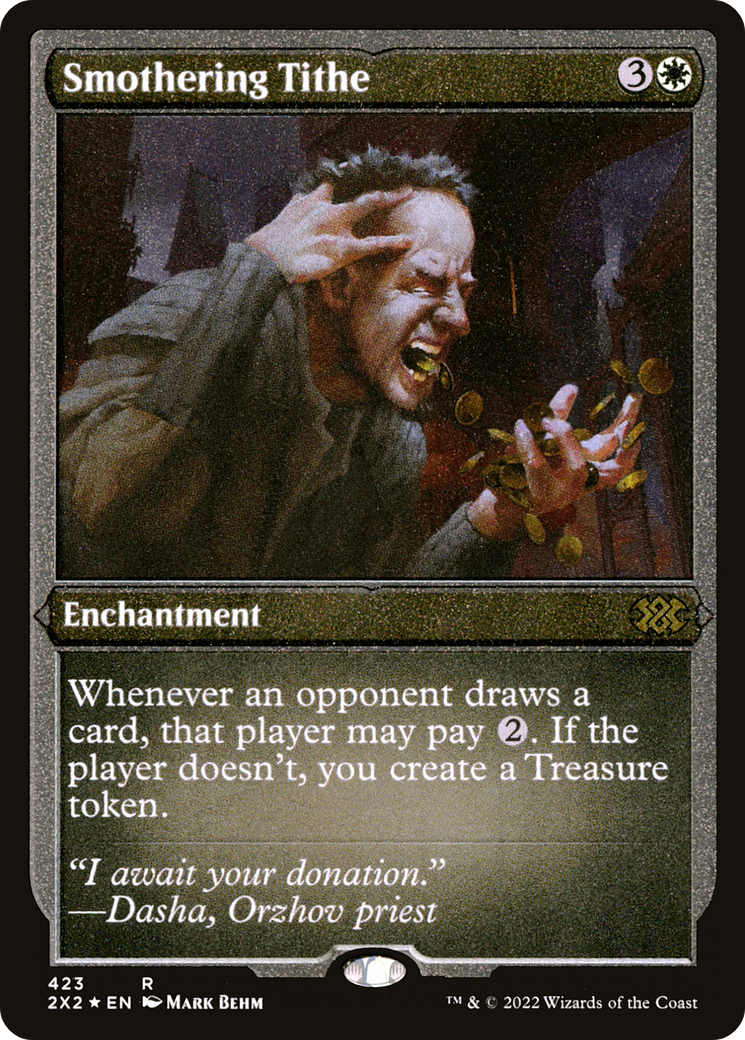 Image of Smothering Tithe (2X2-423) - Double Masters 2022 Foil