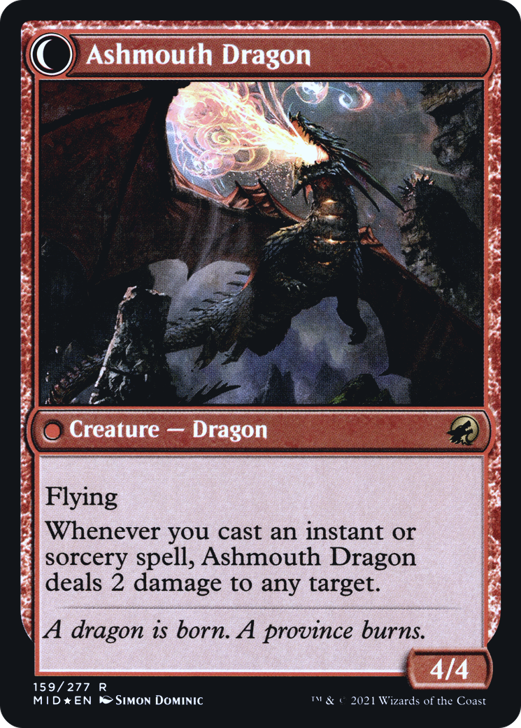 Image of Smoldering Egg (PRE-159) - Innistrad: Midnight Hunt Promos: (Double Faced Transform) Foil