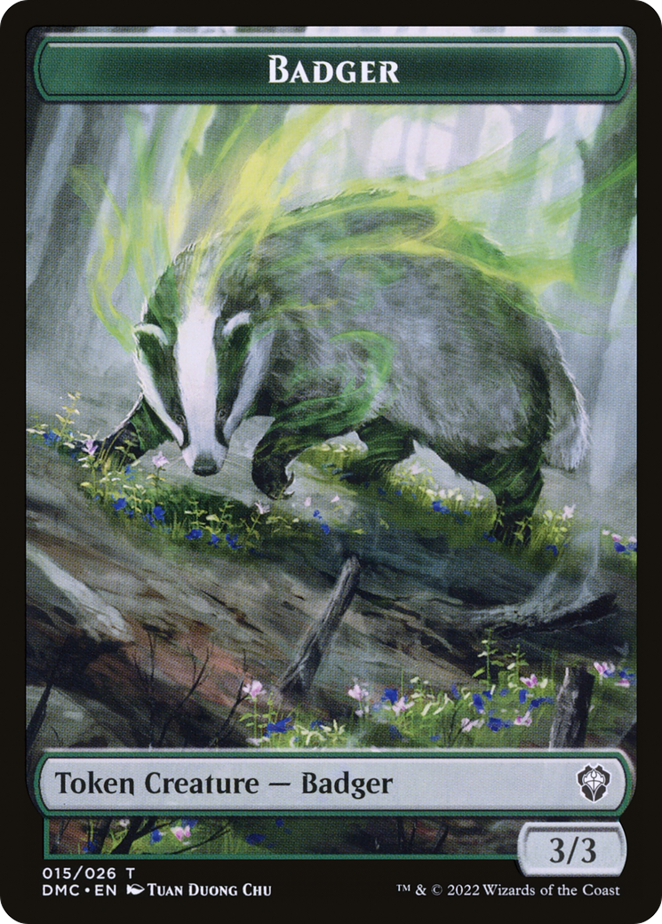 Image of Badger (TDMU-015) - Dominaria United Tokens Foil