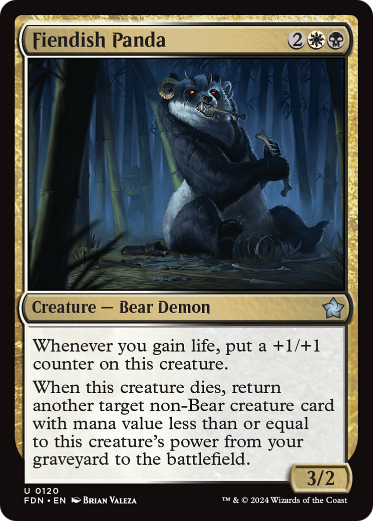 Image of Fiendish Panda (FDN-120) - Foundations Foil
