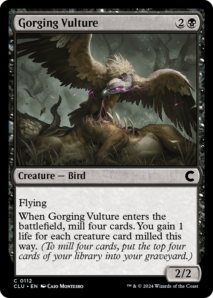 Image of Gorging Vulture (CLU-112) - Ravnica: Clue Edition