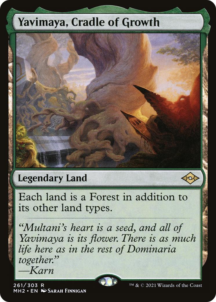 Image of Yavimaya, Cradle of Growth (MH2-261) - Modern Horizons 2 Foil