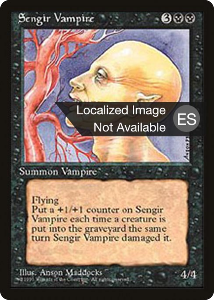 Image of Sengir Vampire (4BB-) - Fourth Edition Foreign Black Border