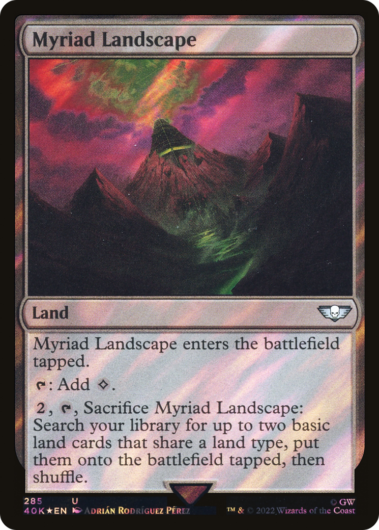 Image of Myriad Landscape (Surge Foil) (40K-285) - Warhammer 40,000 Commander Foil