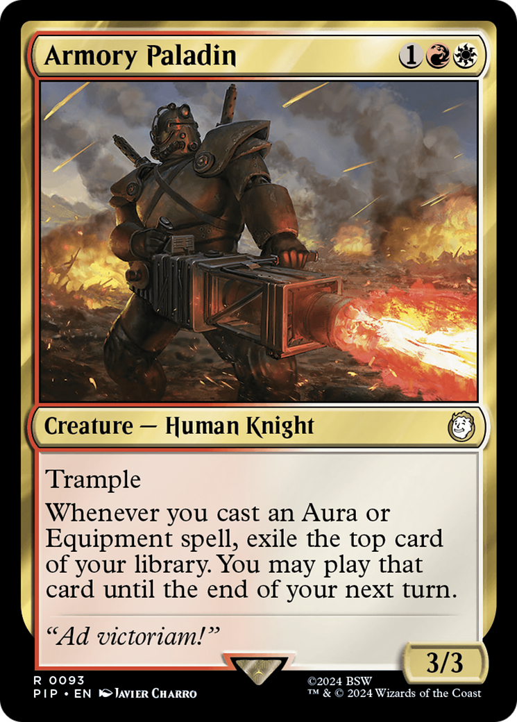 Image of Armory Paladin (PIP-093) - Fallout Foil
