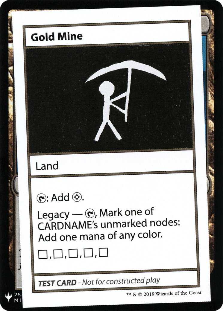Image of Gold Mine (CMB1-) - Mystery Booster Playtest Cards 2019