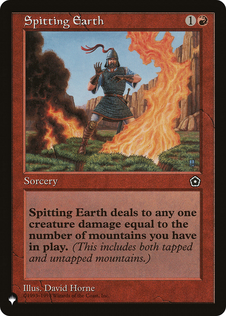 Image of Spitting Earth (LIST-P02-116) - The List