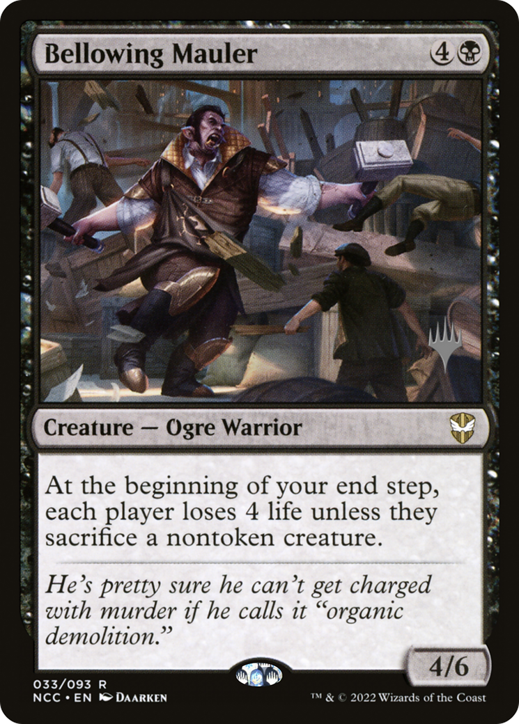 Image of Bellowing Mauler (PPSNC-033) - New Capenna Commander Promos Foil