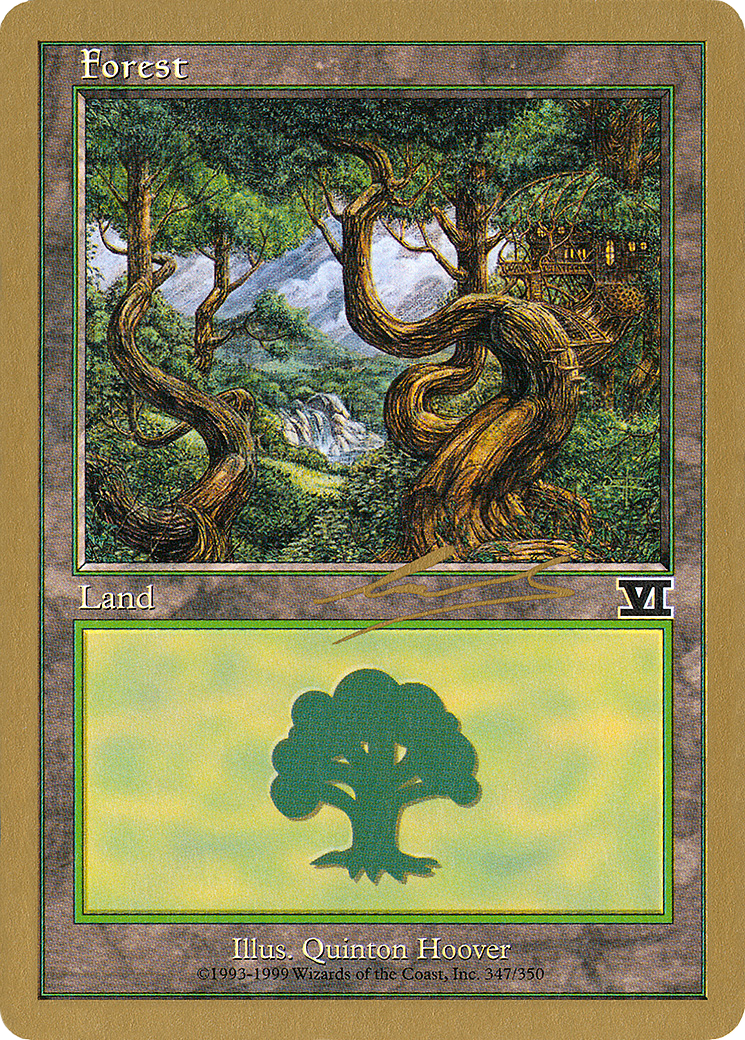 Image of Forest (347) - 2000 Nicolas Labarre (6ED) (WCD-) - World Championship Decks 2000