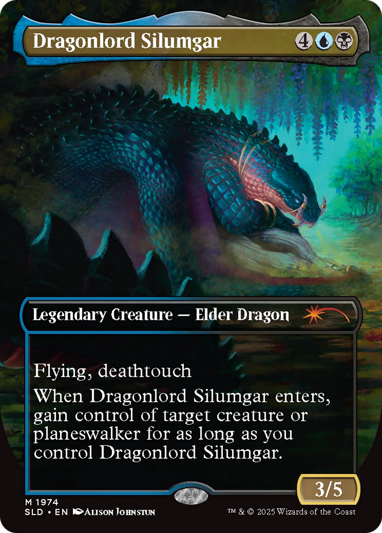 Image of Dragonlord Silumgar // Dragonlord Silumgar (SLD-1974) - Secret Lair Drop (Borderless) Foil