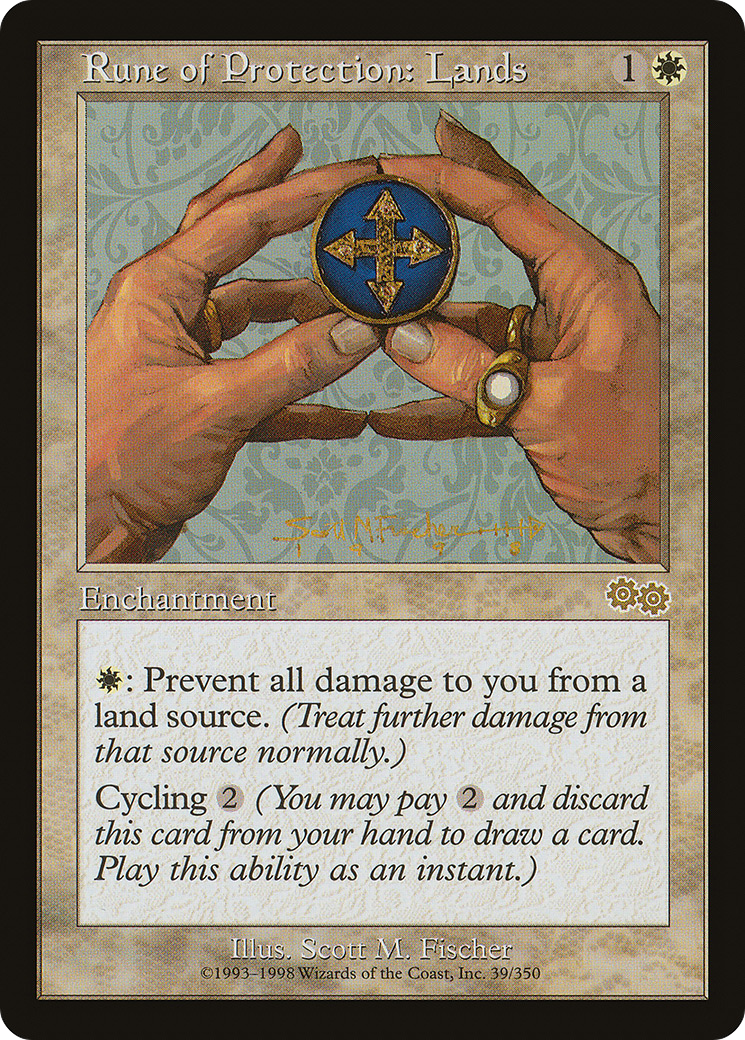 Image of Rune of Protection: Lands (USG-039) - Urza's Saga