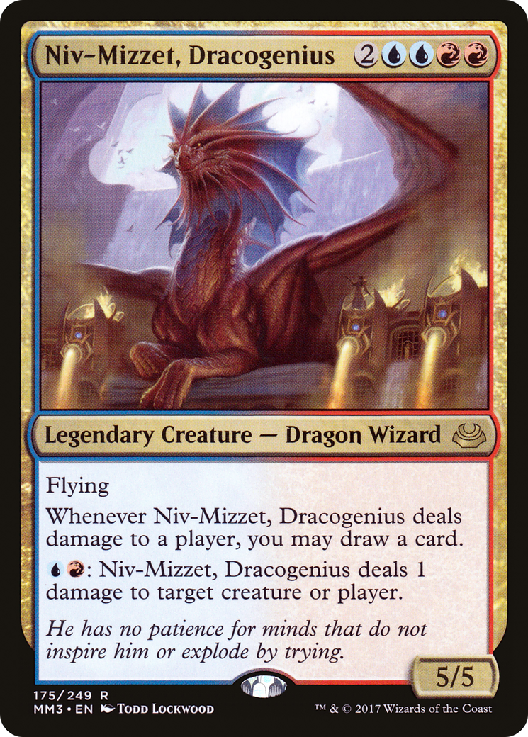 Image of Niv-Mizzet, Dracogenius (MM3-175) - Modern Masters 2017