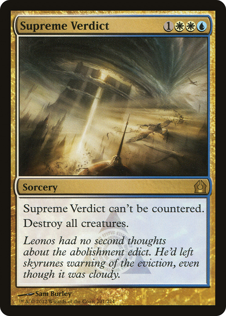 Image of Supreme Verdict (RTR-201) - Return to Ravnica Foil