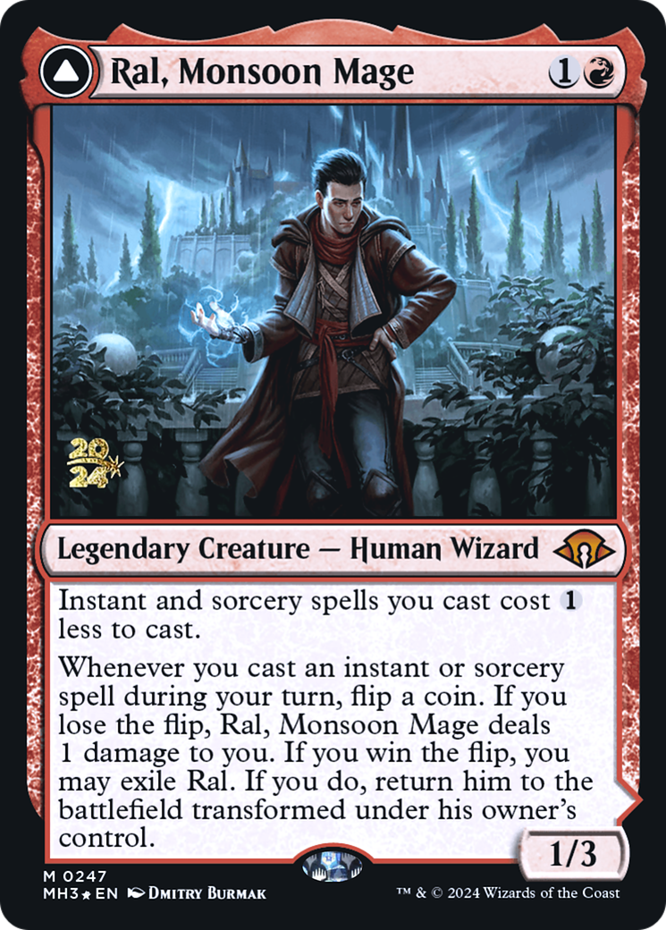 Image of Ral, Monsoon Mage (PRE-247) - Modern Horizons 3 Promos Foil