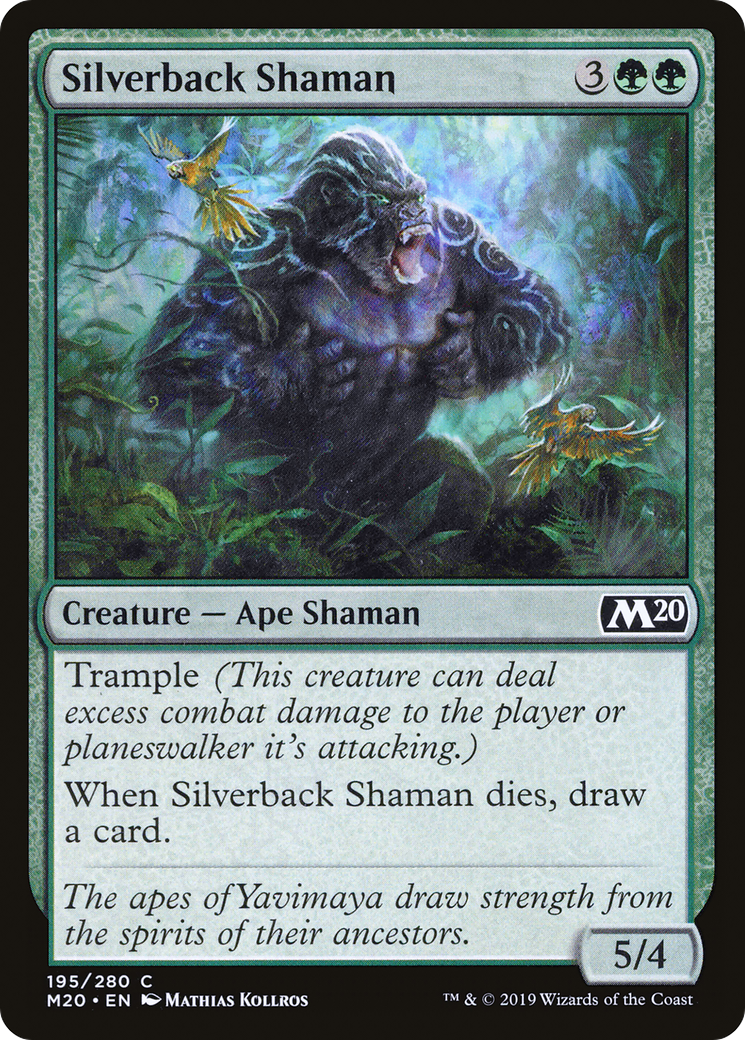 Image of Silverback Shaman (M20-195) - Core Set 2020