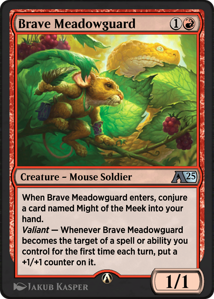 Image of Brave Meadowguard (YBLB-013) - Alchemy: Bloomburrow