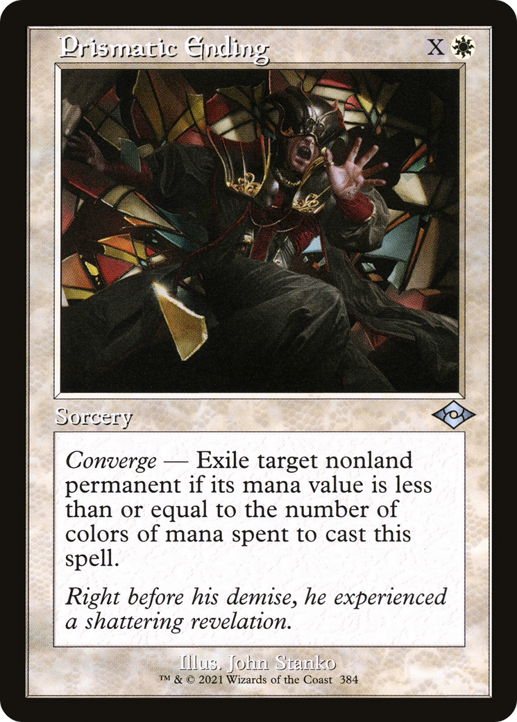 Image of Prismatic Ending (Retro Frame) (MH2-384) - Modern Horizons 2 Etched Foil