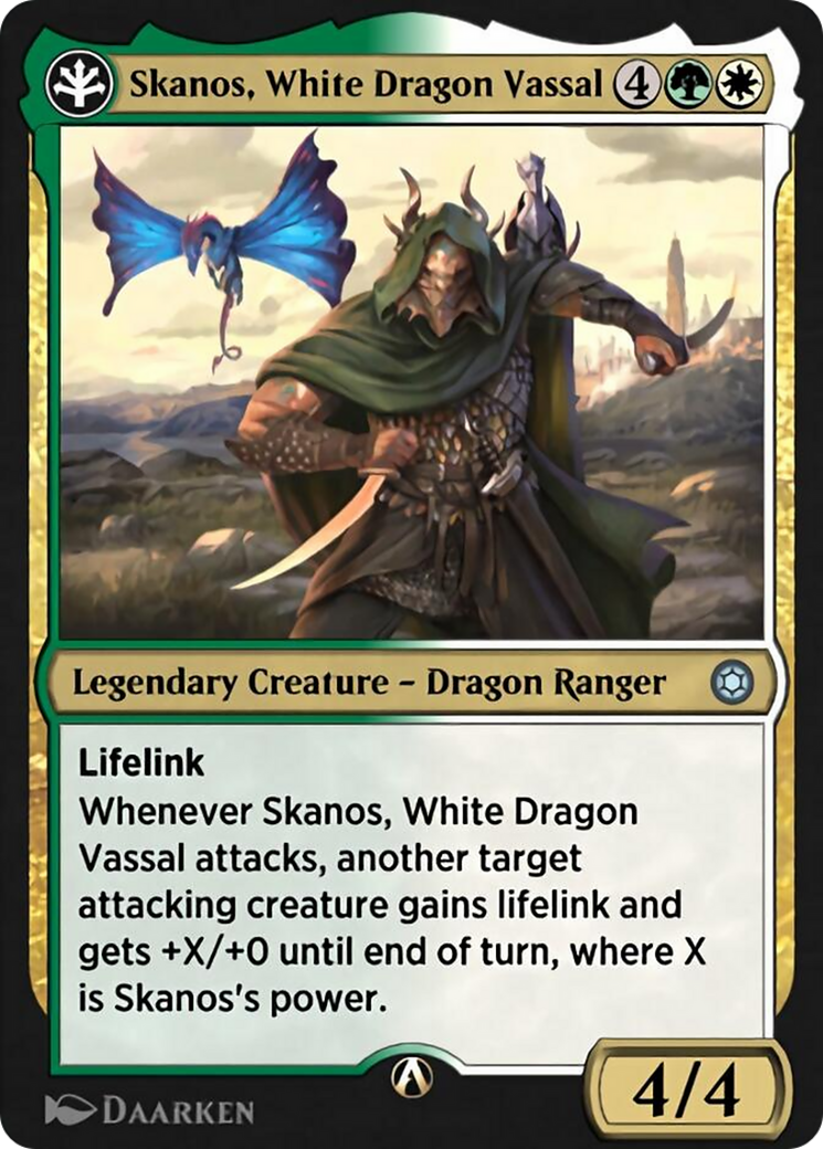 Image of Skanos, White Dragon Vassal (HBG-18W) - Alchemy Horizons: Baldur's Gate
