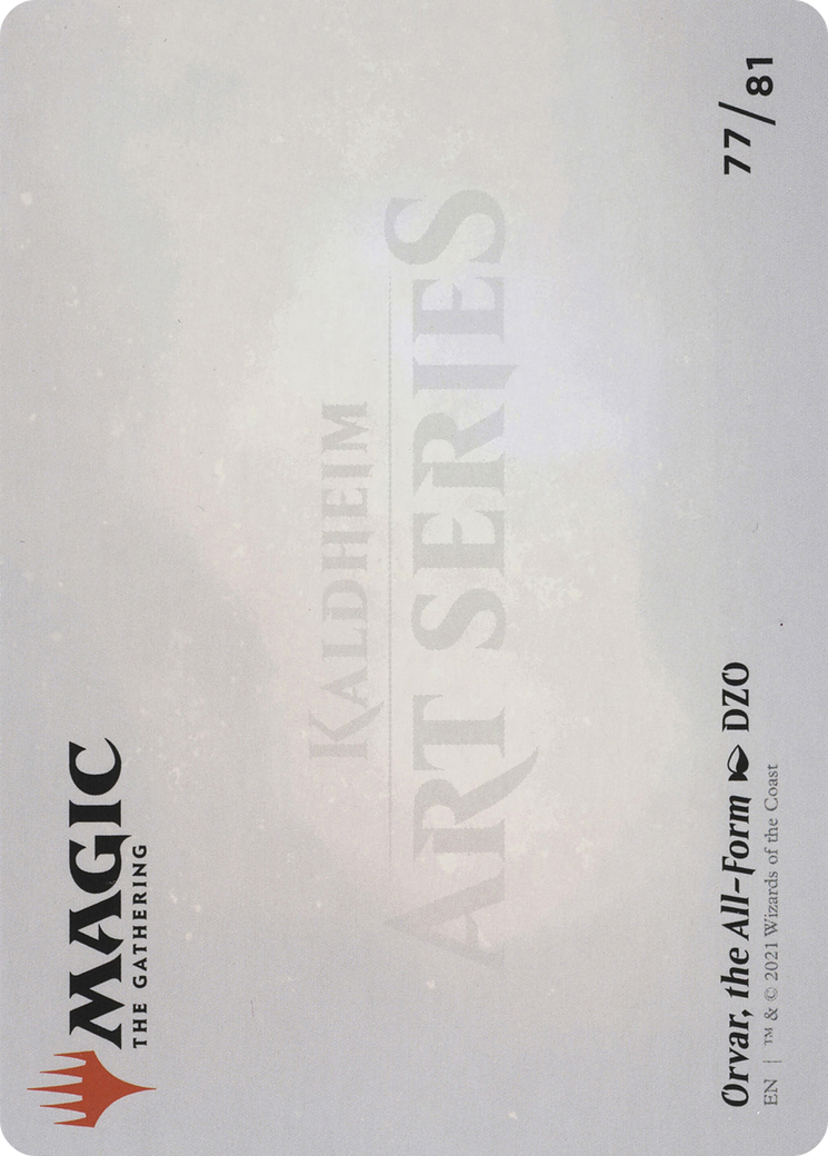 Image of Orvar, the All-Form // Orvar, the All-Form (ASKHM-077) - Art Series: Kaldheim (Borderless) Foil