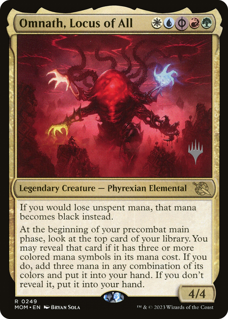 Image of Omnath, Locus of All (PPMOM-249) - March of the Machine Promos Foil