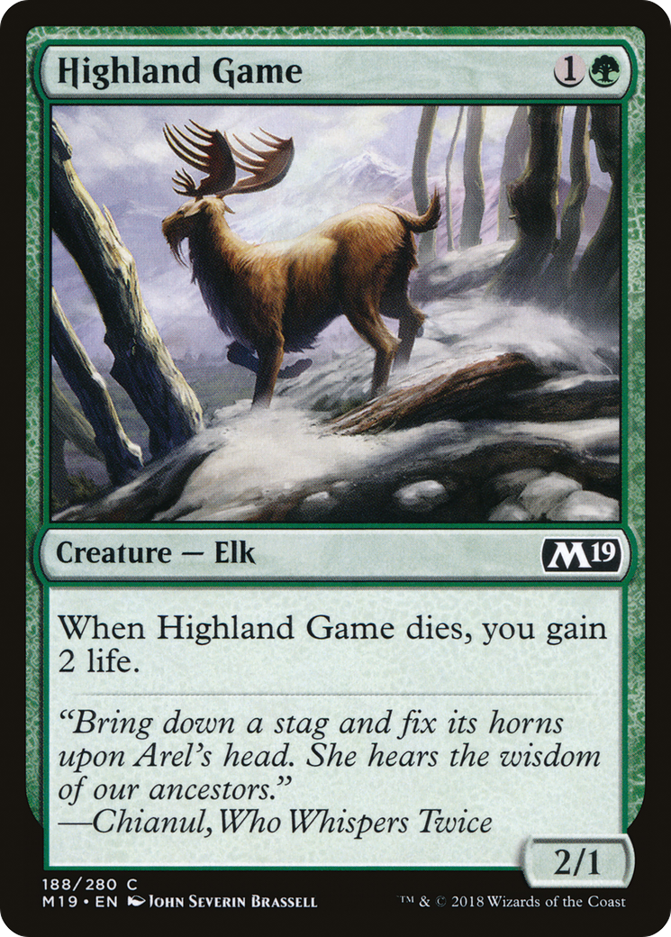 Image of Highland Game (M19-188) - Core Set 2019 Foil