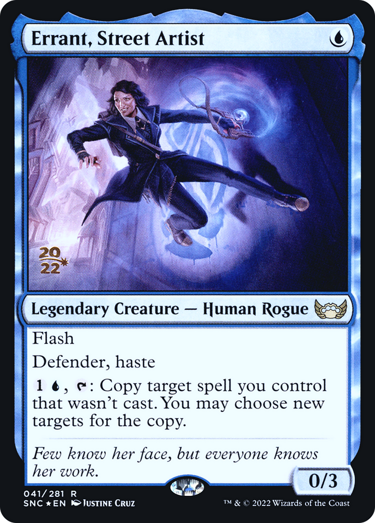 Image of Errant, Street Artist (PRE-041) - Streets of New Capenna Promos Foil