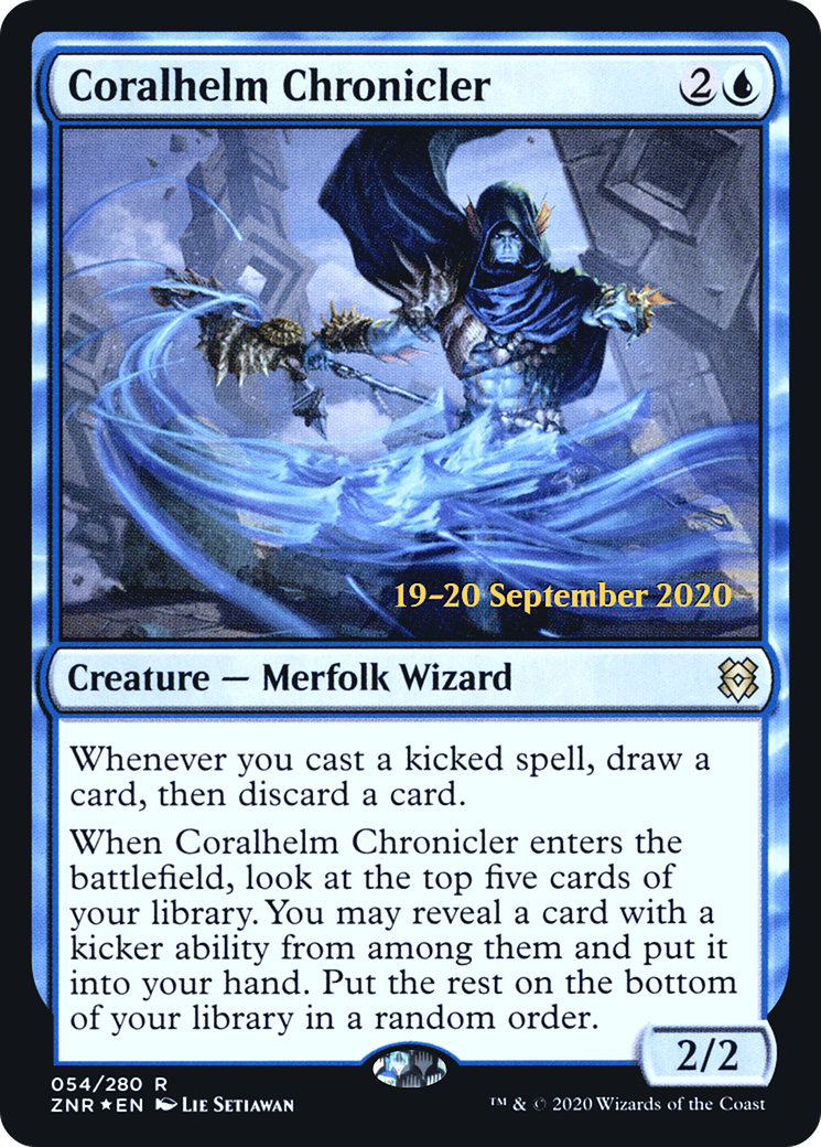 Image of Coralhelm Chronicler (PRE-054) - Zendikar Rising Promos Foil
