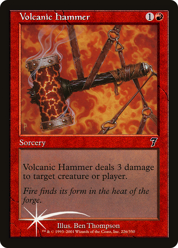 Image of Volcanic Hammer (7ED-226) - 7th Edition Foil