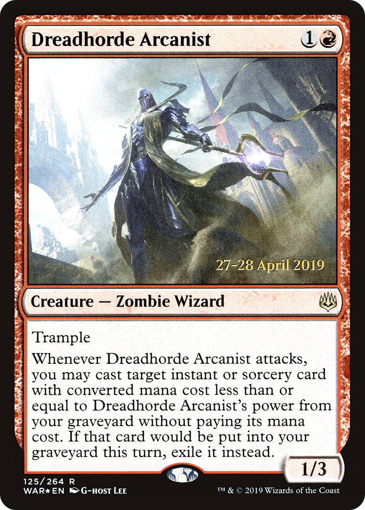 Image of Dreadhorde Arcanist (PRE-125) - War of the Spark Promos Foil