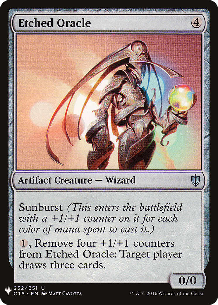Image of Etched Oracle (LIST-252) - The List