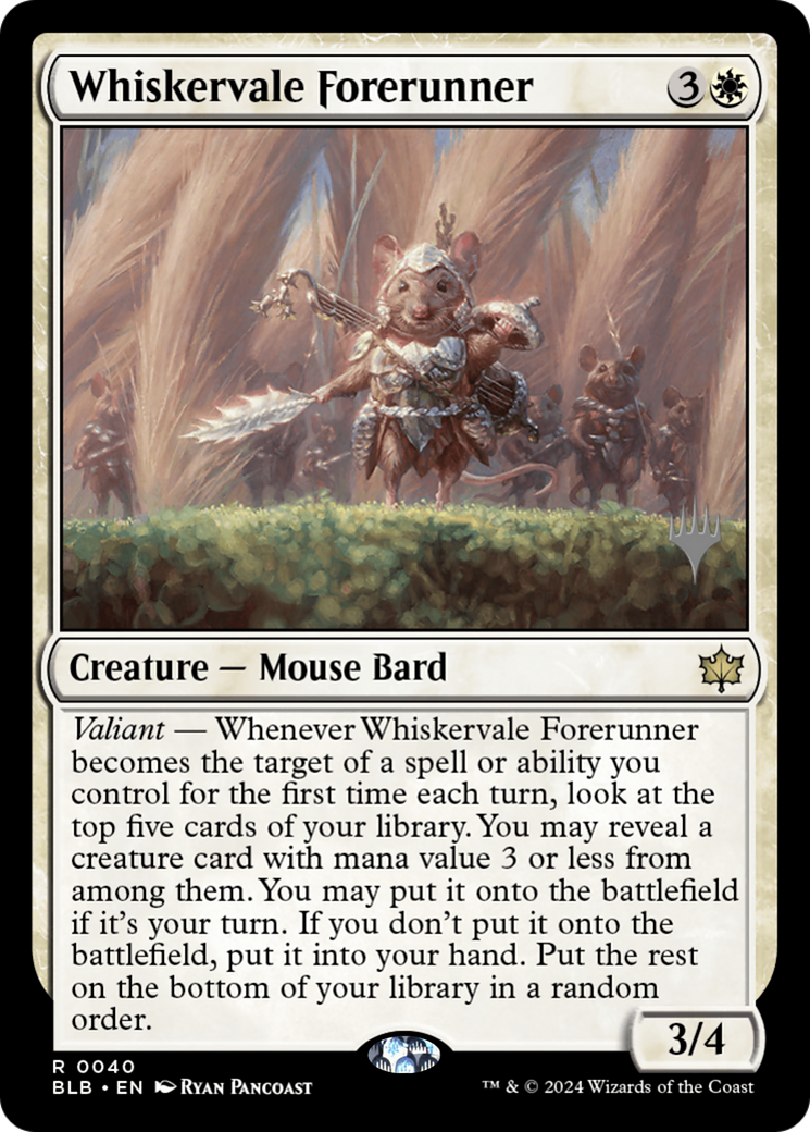 Image of Whiskervale Forerunner (PPBLB-040) - Bloomburrow Promos