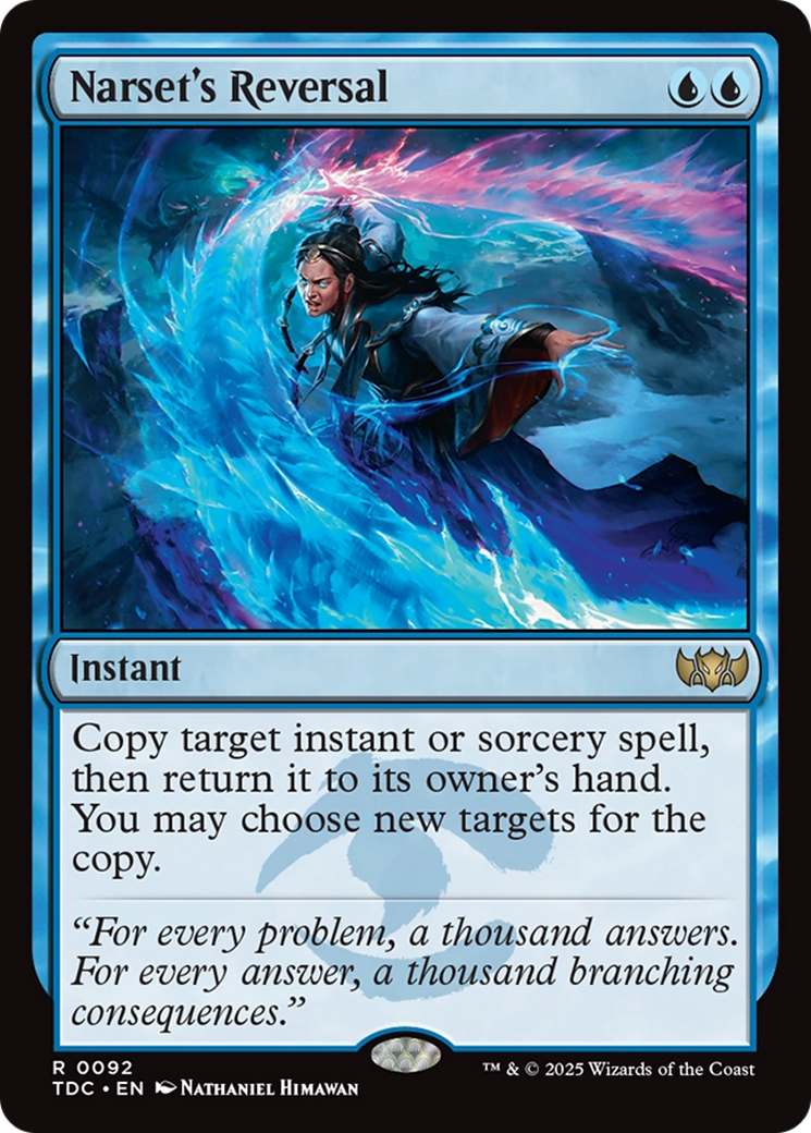 Image of Narset's Reversal (TDC-092) - Commander: Tarkir: Dragonstorm