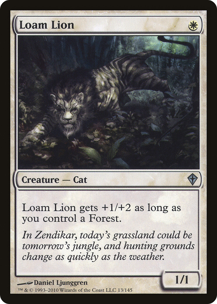 Image of Loam Lion (WWK-013) - Worldwake Foil