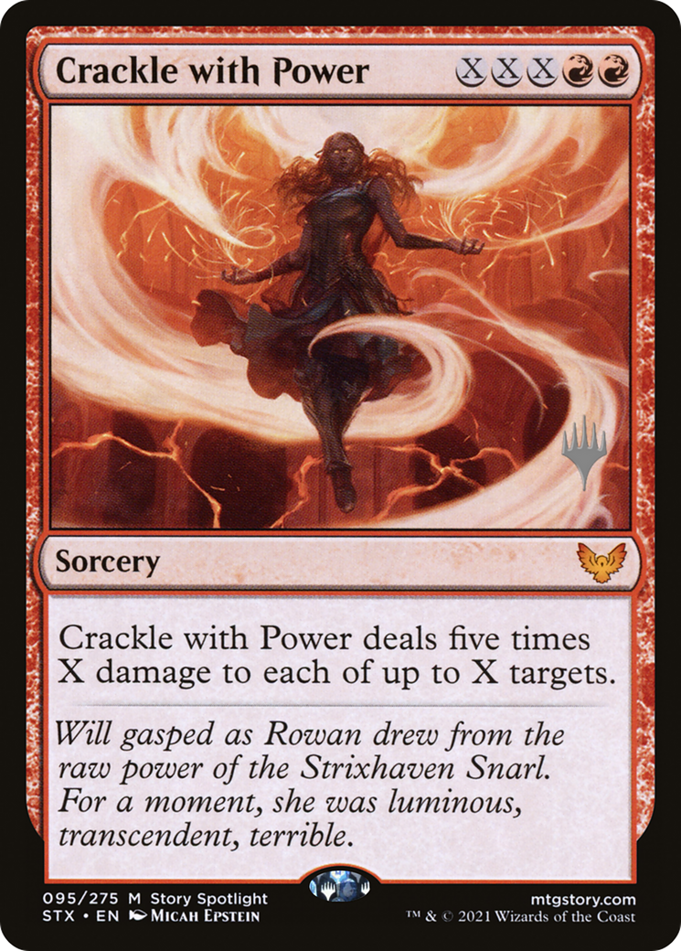 Image of Crackle with Power (PPSTX-095) - Strixhaven: School of Mages Promos Foil