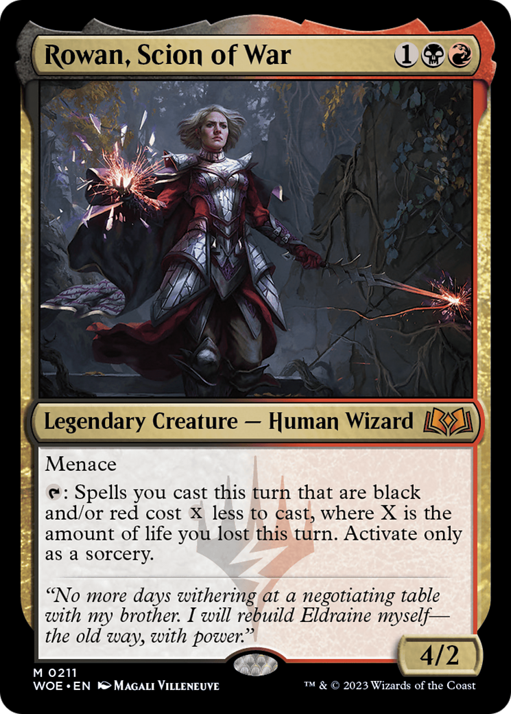 Image of Rowan, Scion of War (WOE-211) - Wilds of Eldraine