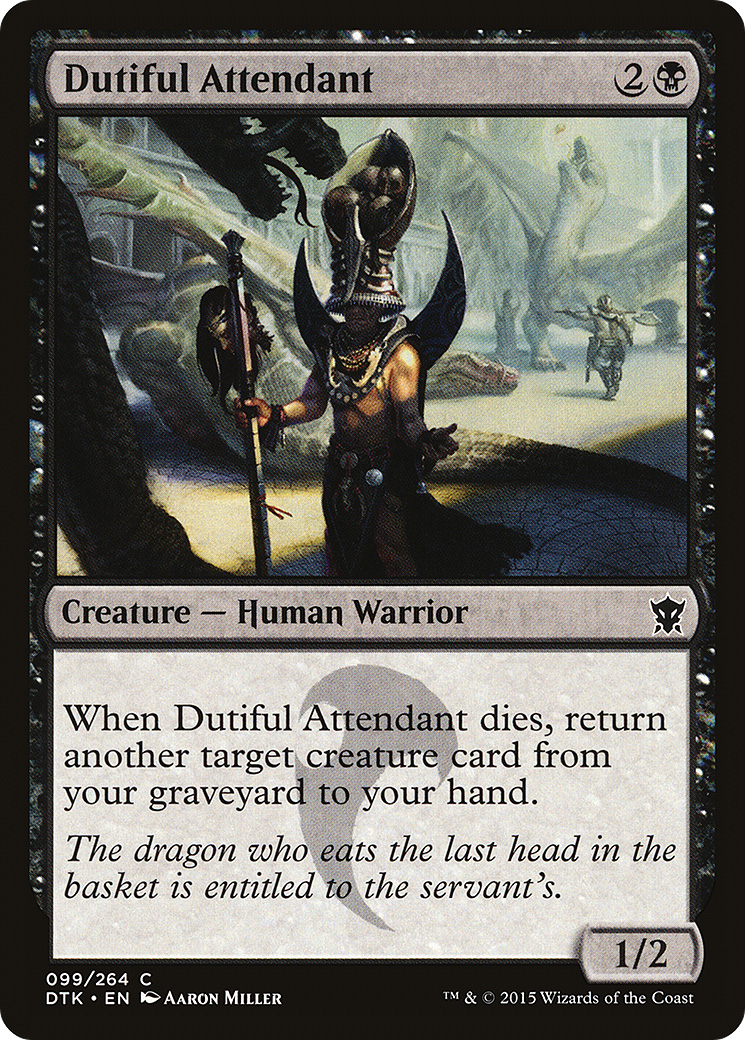 Image of Dutiful Attendant (DTK-099) - Dragons of Tarkir Foil