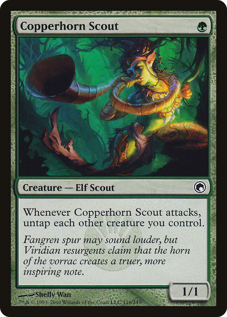 Image of Copperhorn Scout (SOM-116) - Scars of Mirrodin Foil