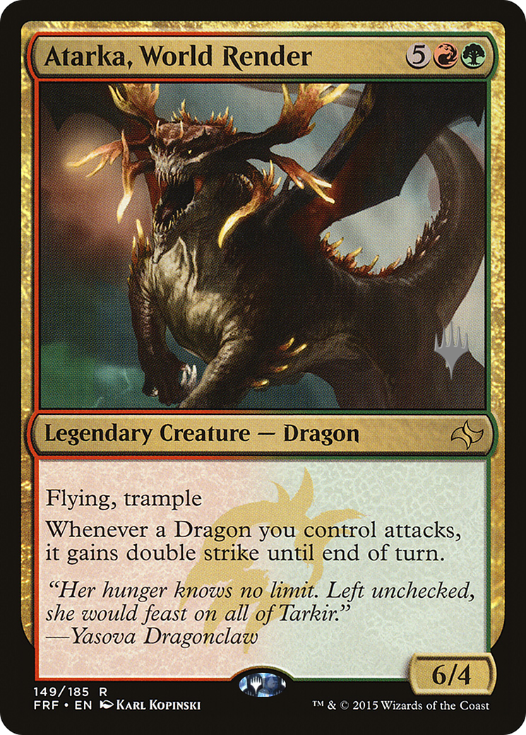 Image of Atarka, World Render (PPM21-149) - Fate Reforged Promos