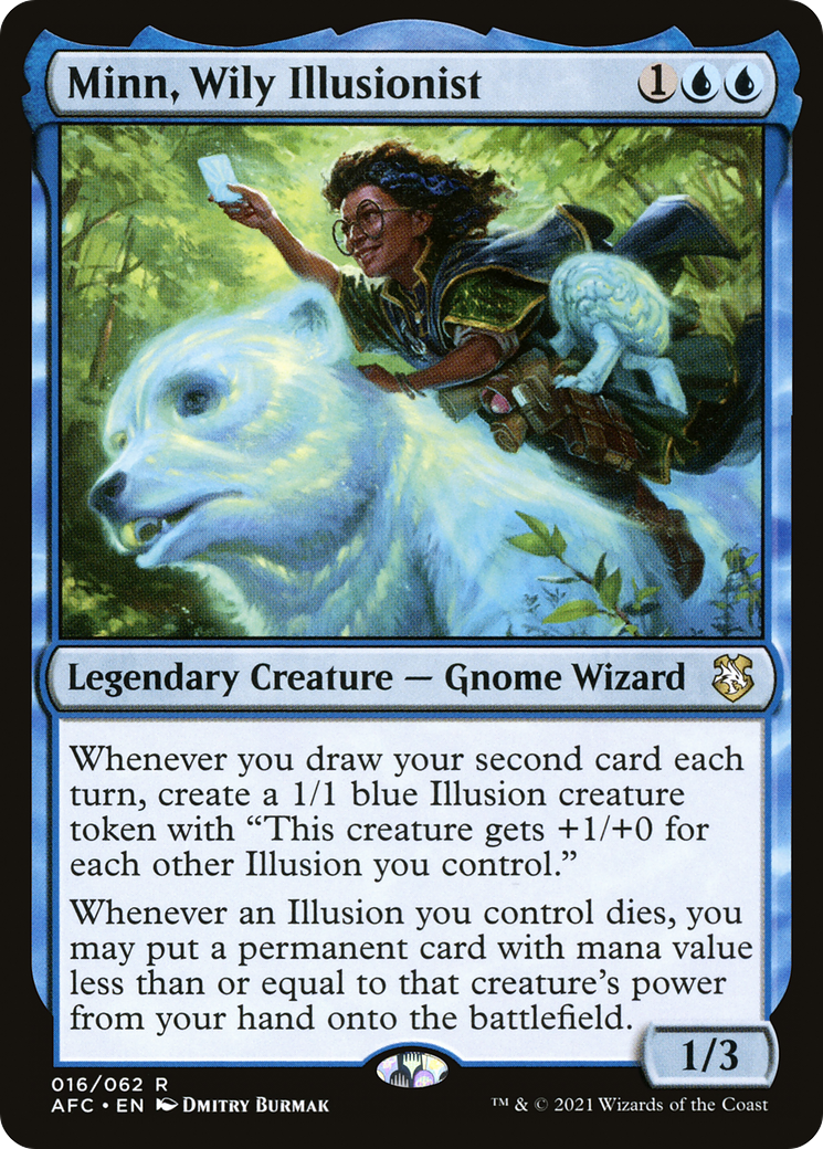 Image of Minn, Wily Illusionist (AFC-016) - Forgotten Realms Commander