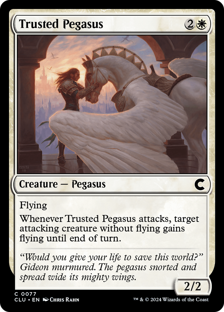 Image of Trusted Pegasus (CLU-077) - Ravnica: Clue Edition