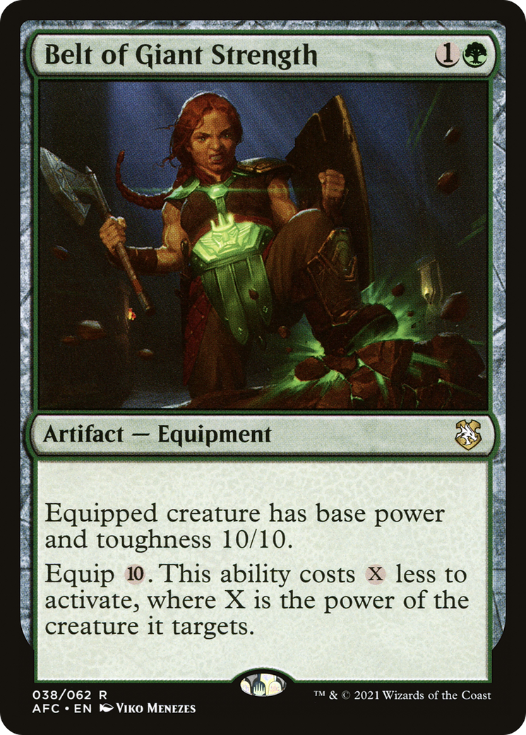 Image of Belt of Giant Strength (AFC-038) - Forgotten Realms Commander