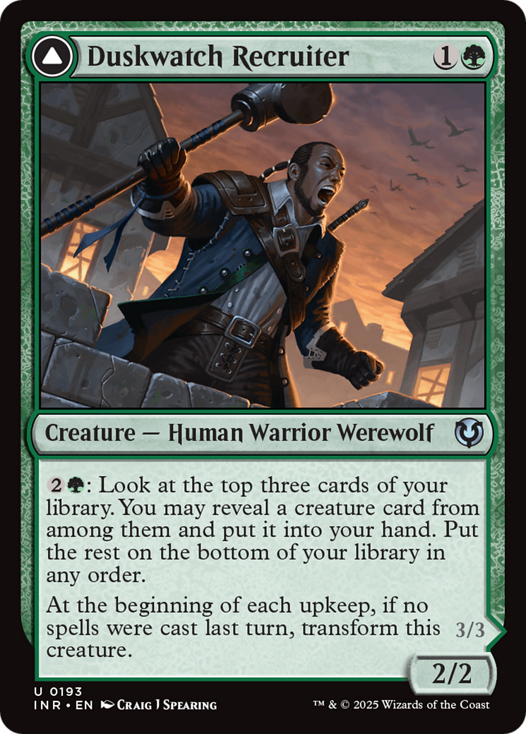 Image of Duskwatch Recruiter (INR-193) - Innistrad Remastered Foil