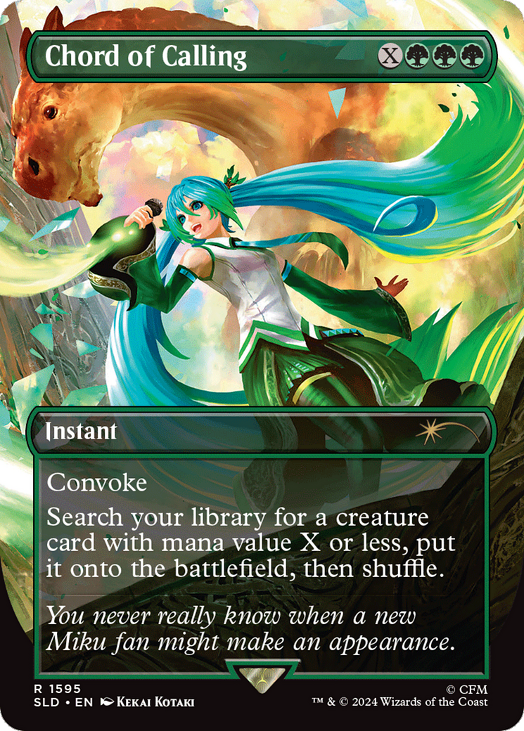 Image of Chord of Calling (SLD-1595) - Secret Lair Drop (Borderless) Foil