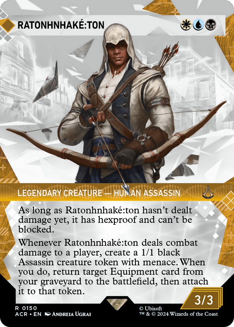 Image of Ratonhnhake:ton (Showcase) (ACR-150) - Assassin's Creed: (Showcase) (Borderless)